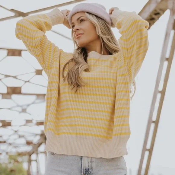 ZAYN STRIPED SWEATER || ROOLEE - Picture 2 of 3